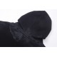 Skater Hoodie Oversized in black curly fleece Skater Hoodie Oversized in black curly fleece