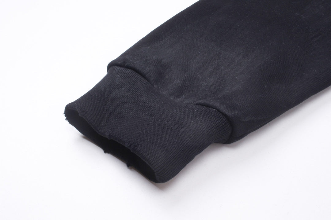 Skater Hoodie Oversized in black curly fleece Skater Hoodie Oversized in black curly fleece