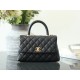 0528 Handle Flap Quilted Caviar Gold-tone small Black 0528 Handle Flap Quilted Caviar Gold-tone small Black