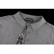 High-end knit lapel short sleeve shirt High-end knit lapel short sleeve shirt