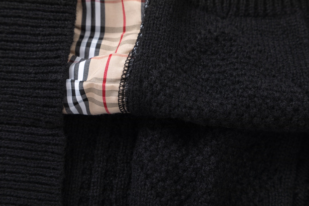 1021 New black patchwork sweater 1021 New black patchwork sweater