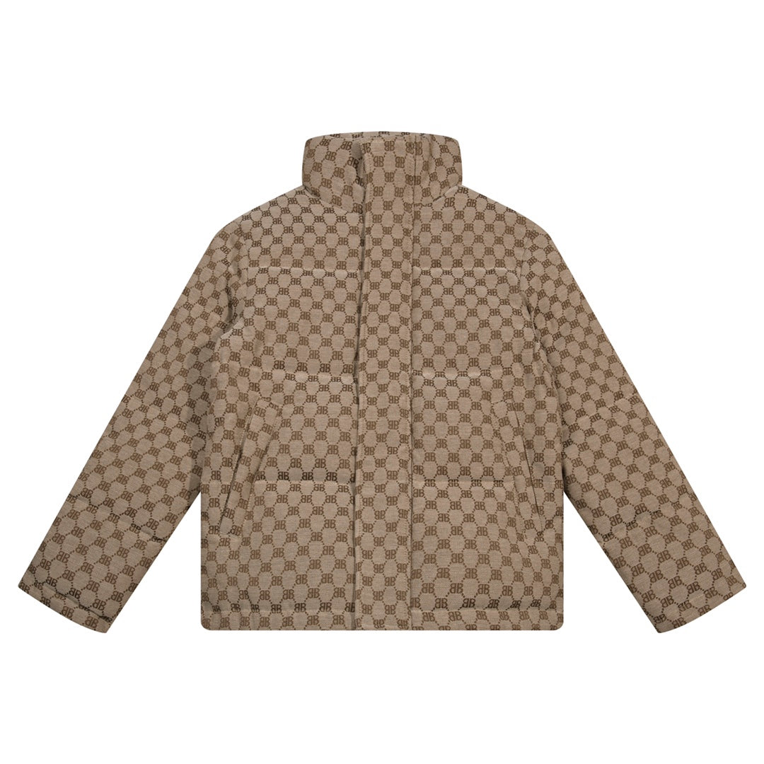 1021 New jacquard fabric down jacket 1021 New jacquard fabric down jacket