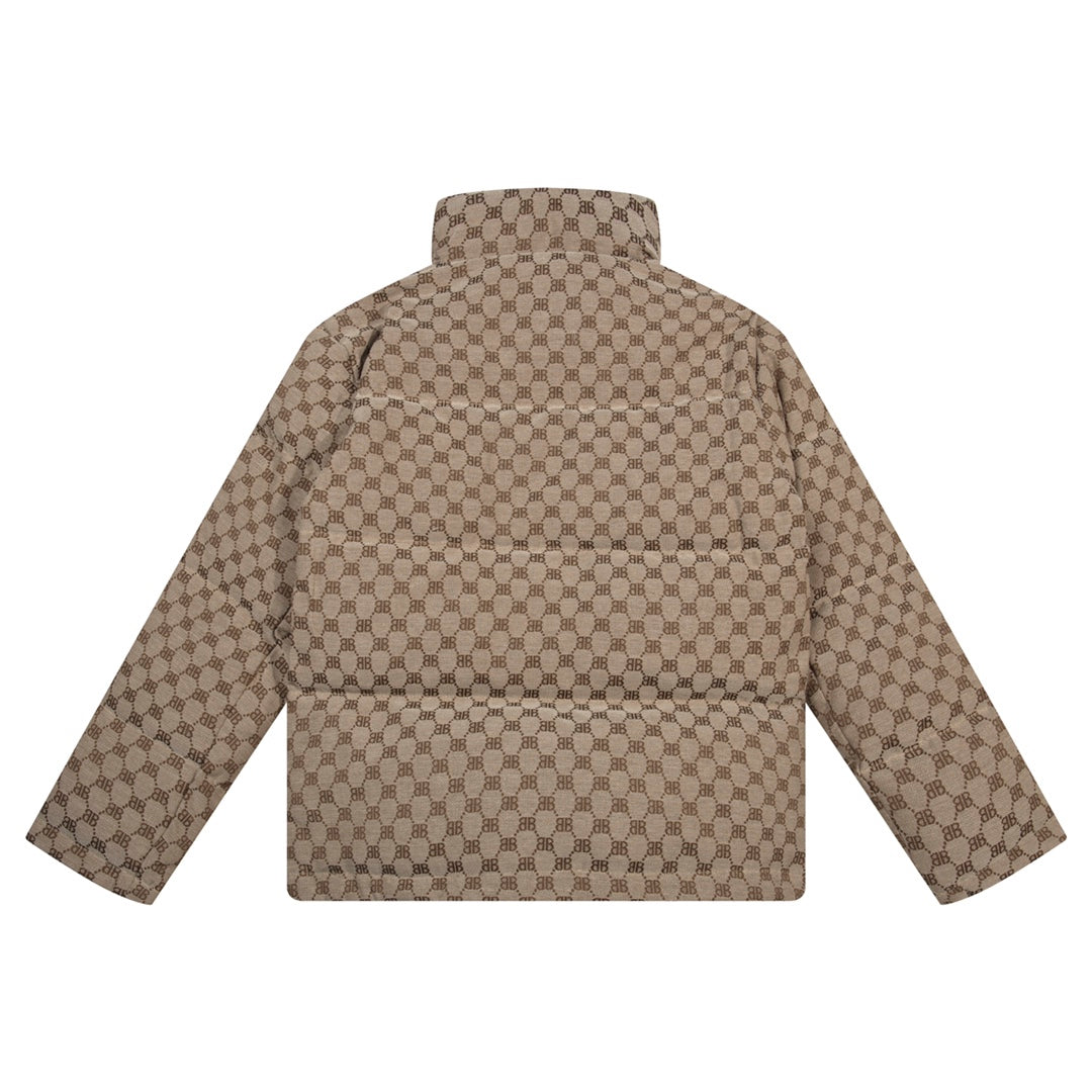 1021 New jacquard fabric down jacket 1021 New jacquard fabric down jacket
