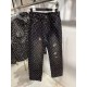 Personalized printed ripped jeans Personalized printed ripped jeans