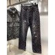 Personalized printed ripped jeans Personalized printed ripped jeans