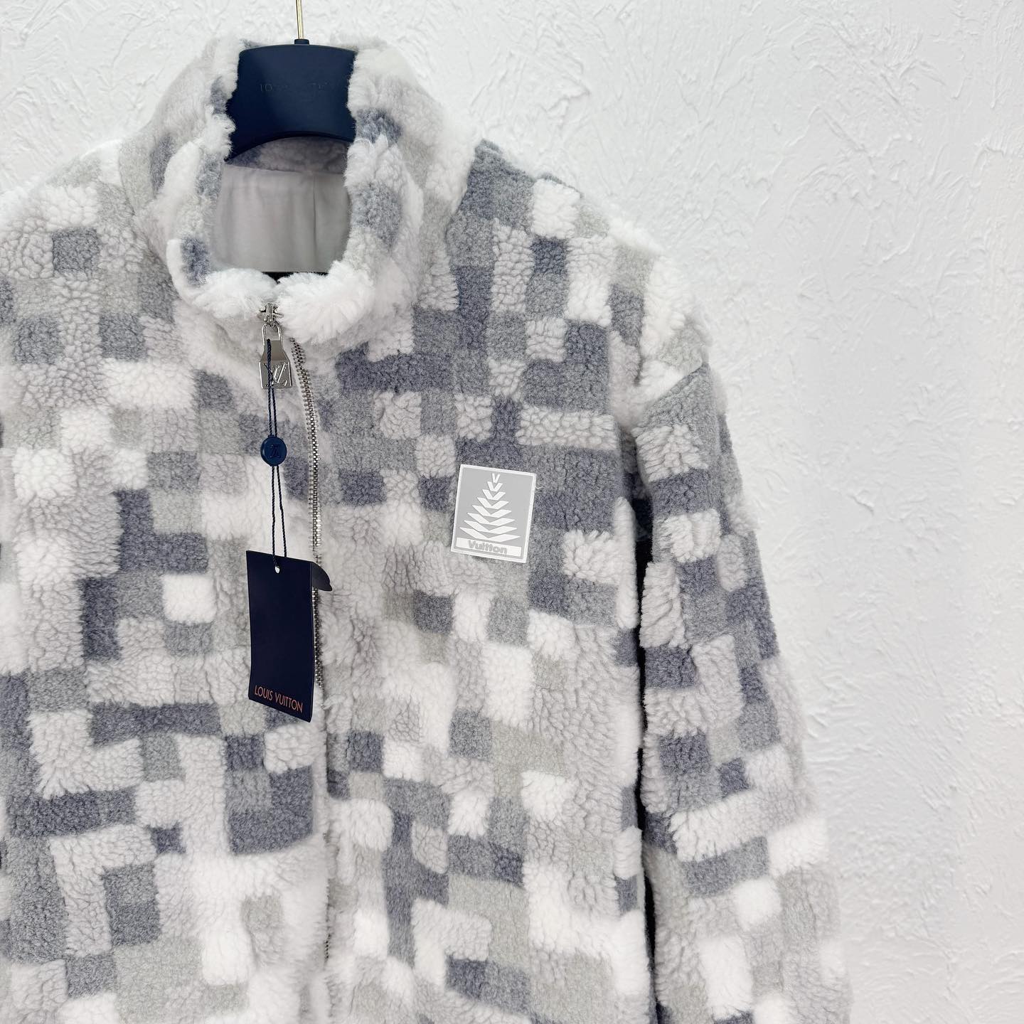 Individually designed plaid fleece jacket Individually designed plaid fleece jacket