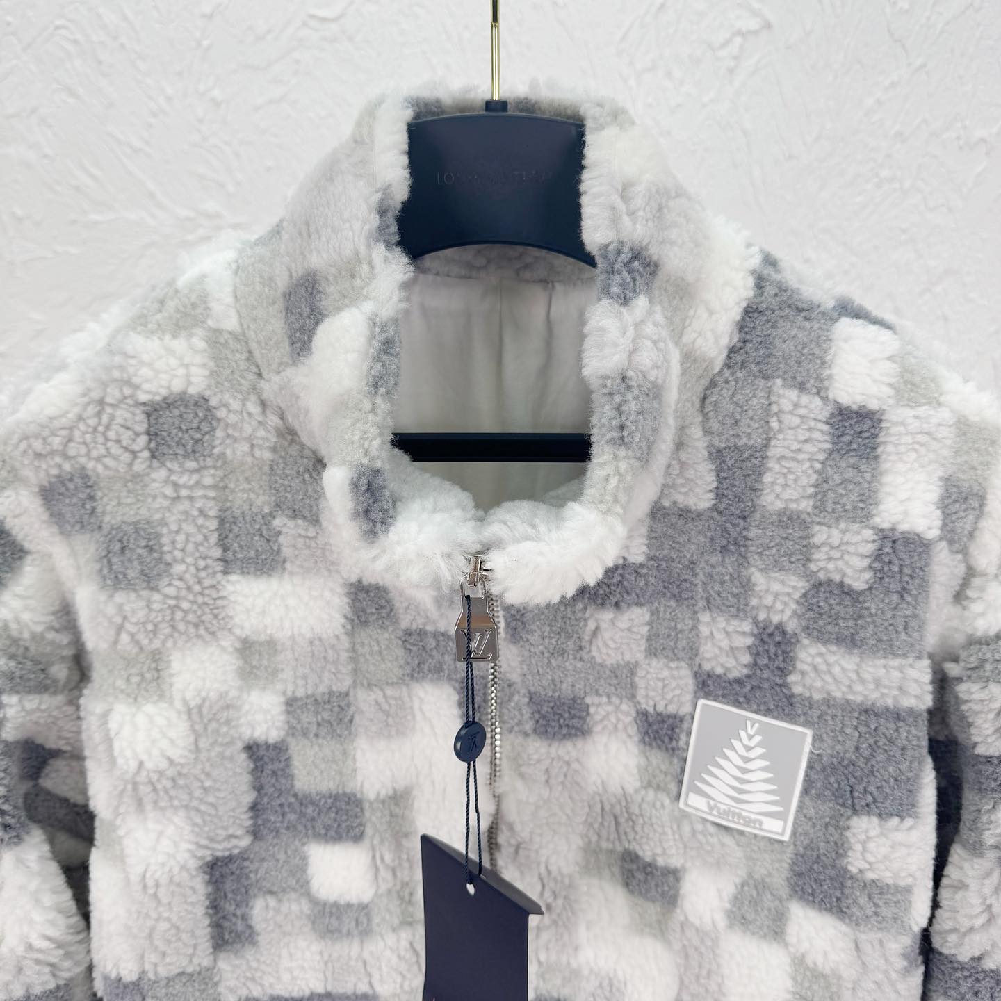 Individually designed plaid fleece jacket Individually designed plaid fleece jacket