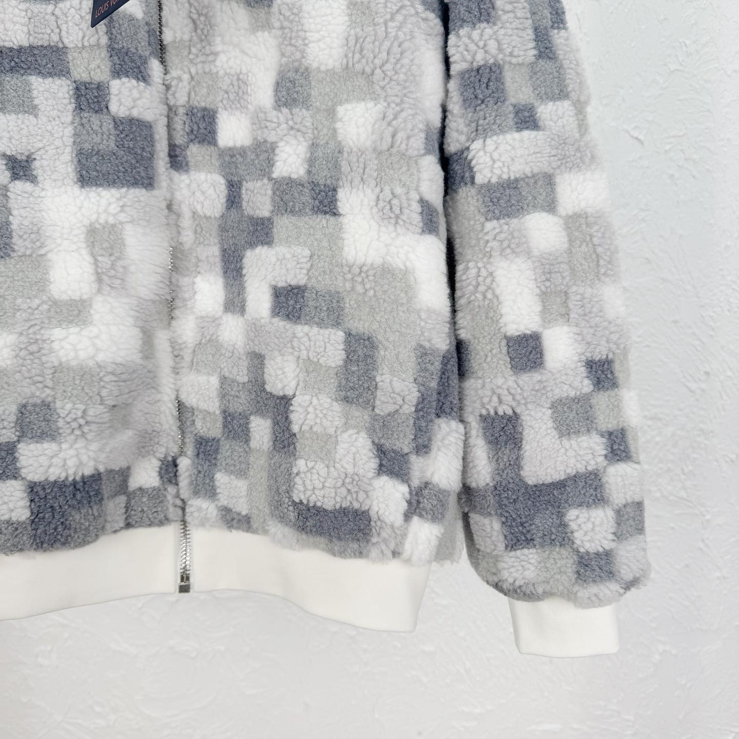 Individually designed plaid fleece jacket Individually designed plaid fleece jacket