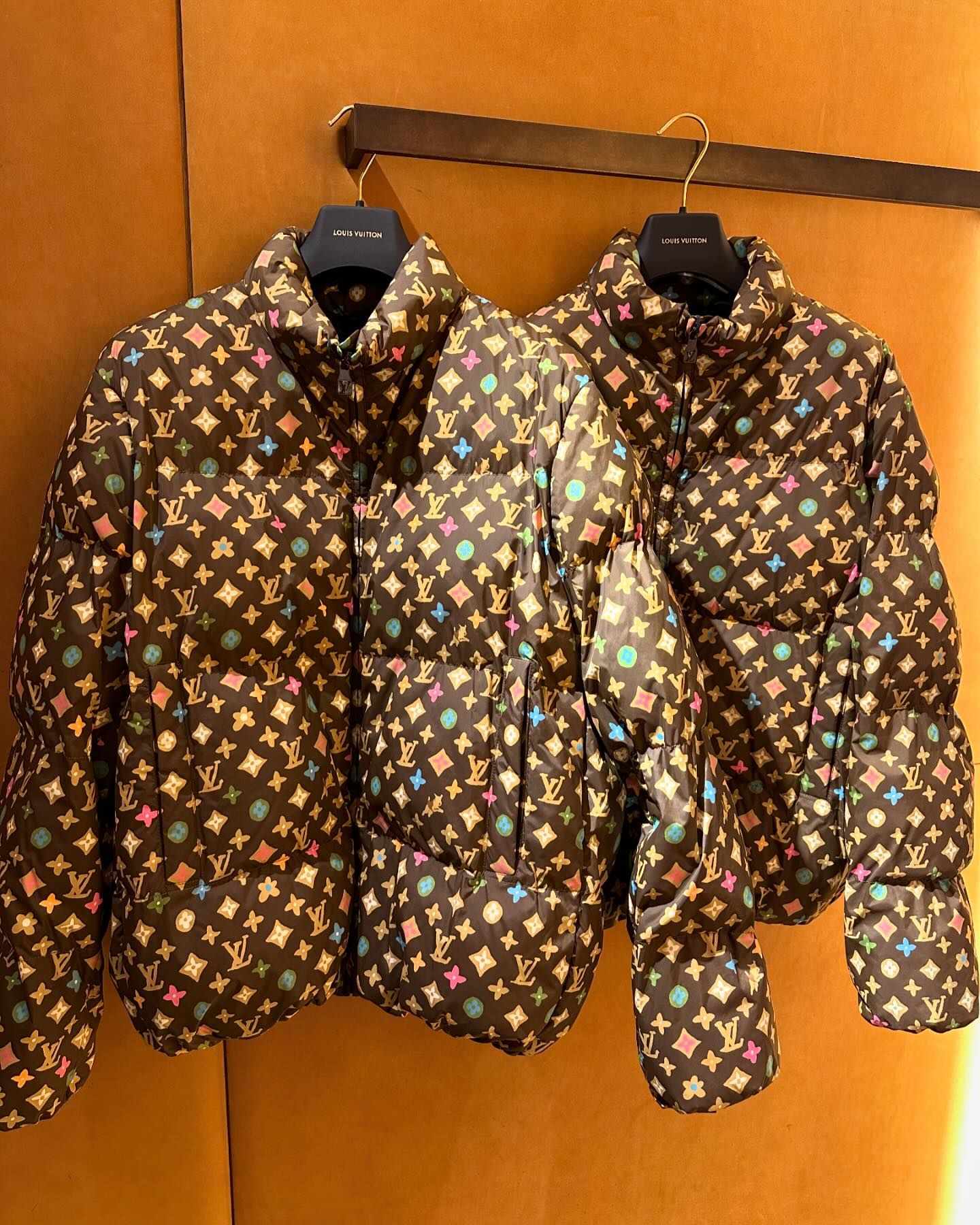 Polka dot color matching fashion cotton padded coat Polka dot color matching fashion cotton padded coat