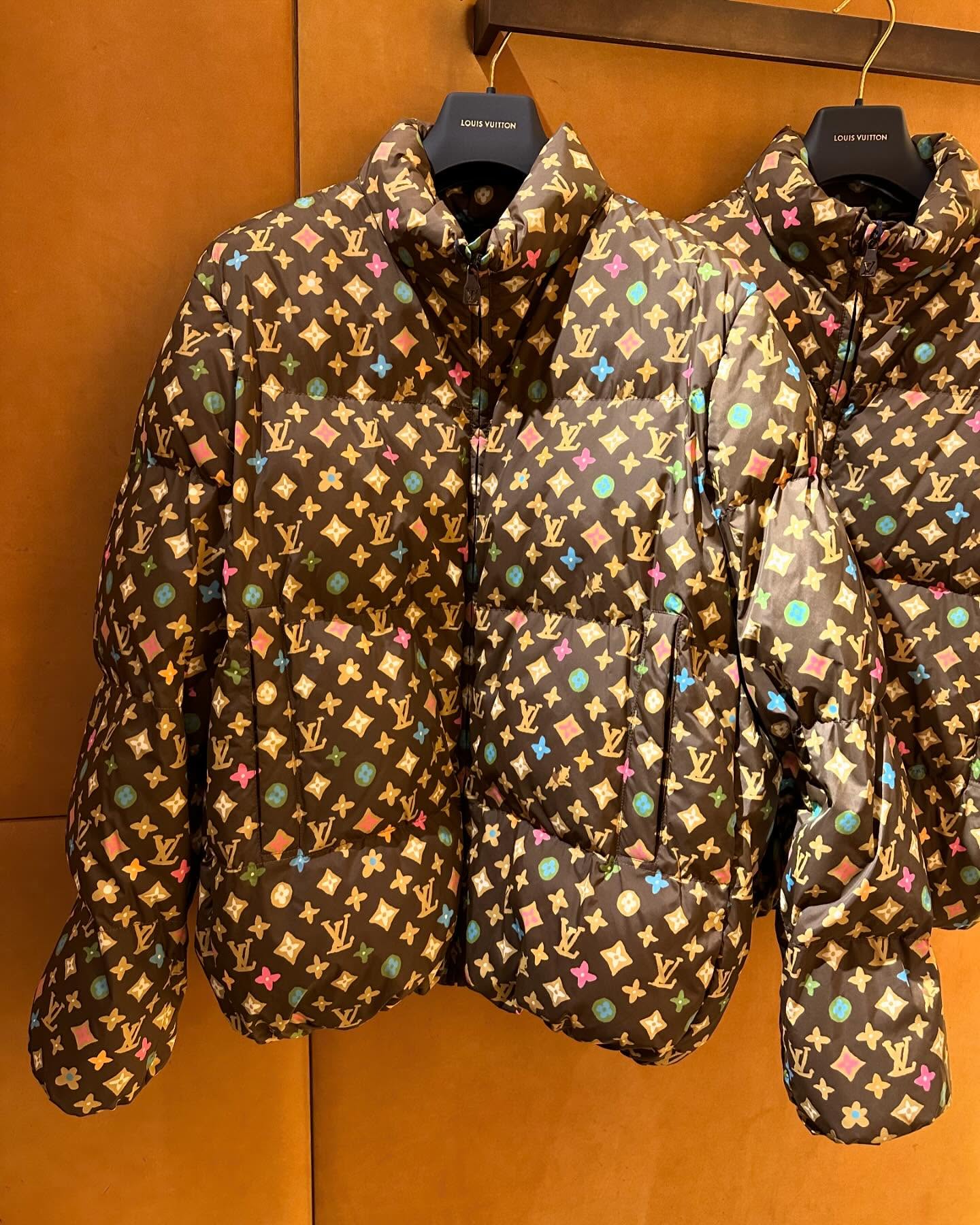 Polka dot color matching fashion cotton padded coat Polka dot color matching fashion cotton padded coat