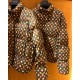 Polka dot color matching fashion cotton padded coat Polka dot color matching fashion cotton padded coat