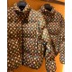 Polka dot color matching fashion cotton padded coat Polka dot color matching fashion cotton padded coat