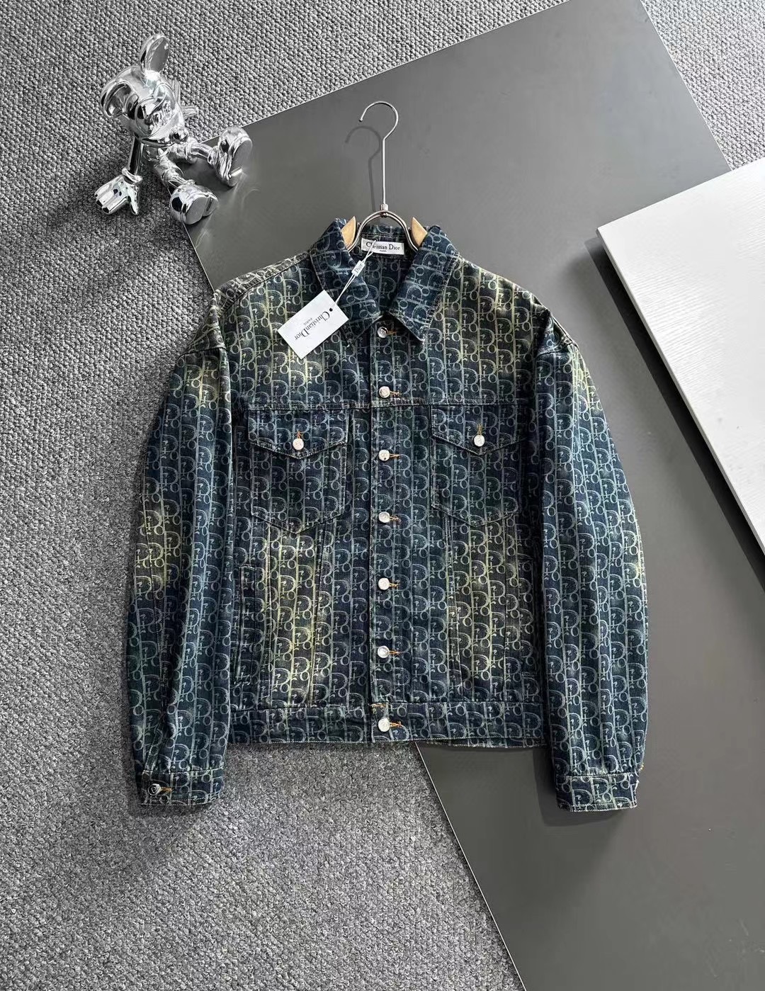 Vintage print layers denim jacket Vintage print layers denim jacket