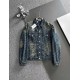 Vintage print layers denim jacket Vintage print layers denim jacket