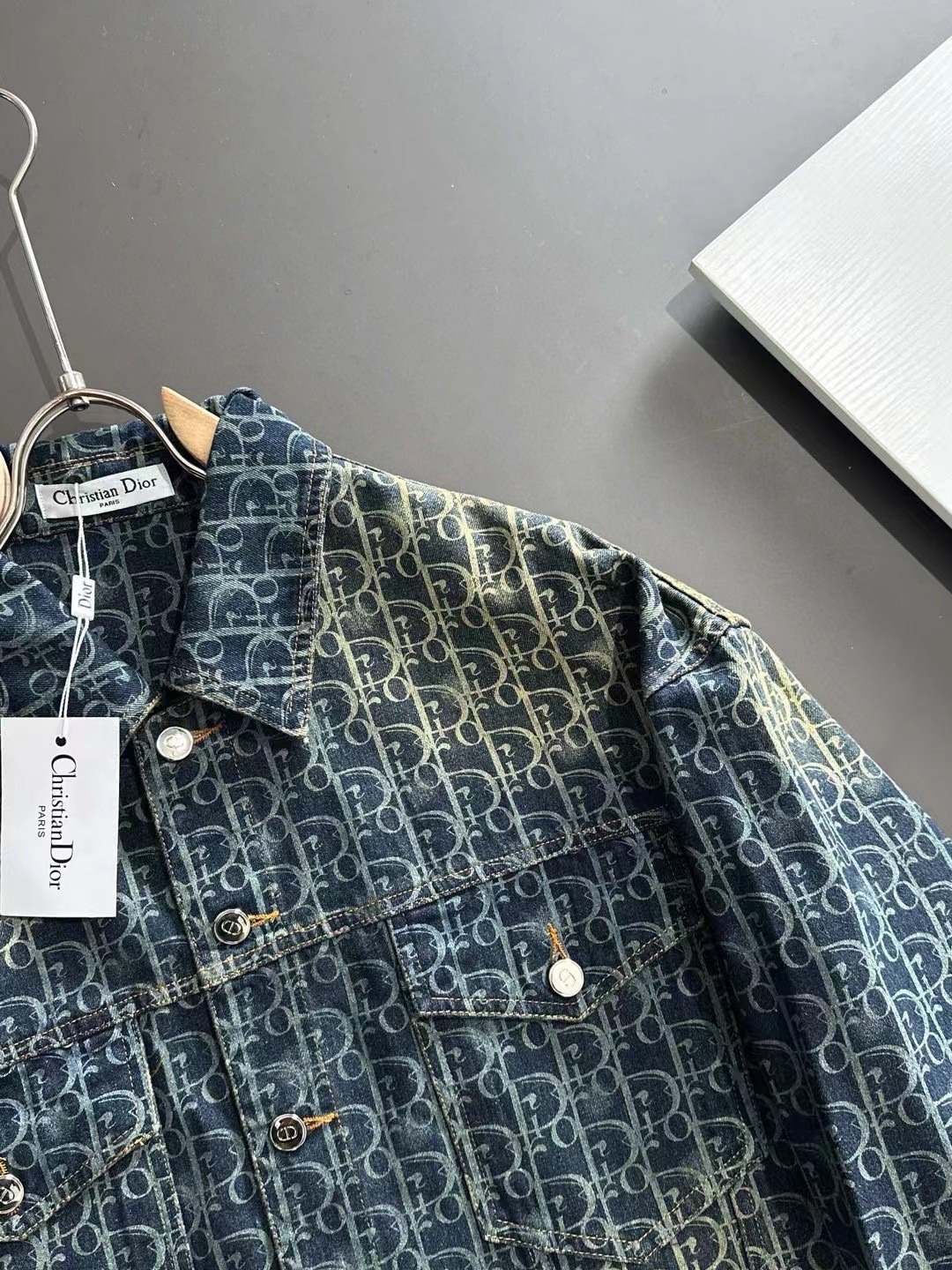 Vintage print layers denim jacket Vintage print layers denim jacket
