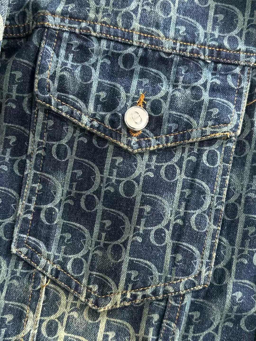 Vintage print layers denim jacket Vintage print layers denim jacket