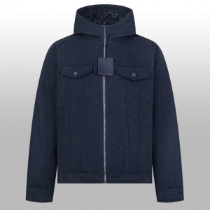 1014 High quality detail down jacket denim jacket