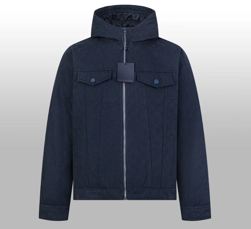 1014 High quality detail down jacket denim jacket 1014 High quality detail down jacket denim jacket