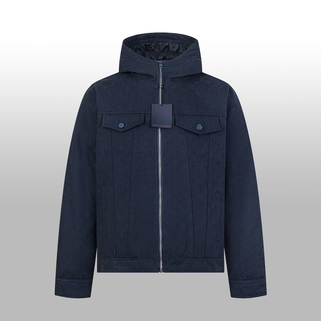 1014 High quality detail down jacket denim jacket 1014 High quality detail down jacket denim jacket