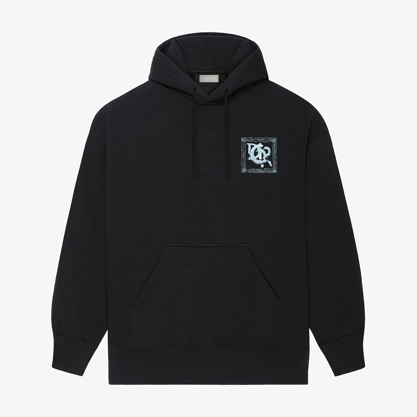 Square Blue Print Hoodie Square Blue Print Hoodie