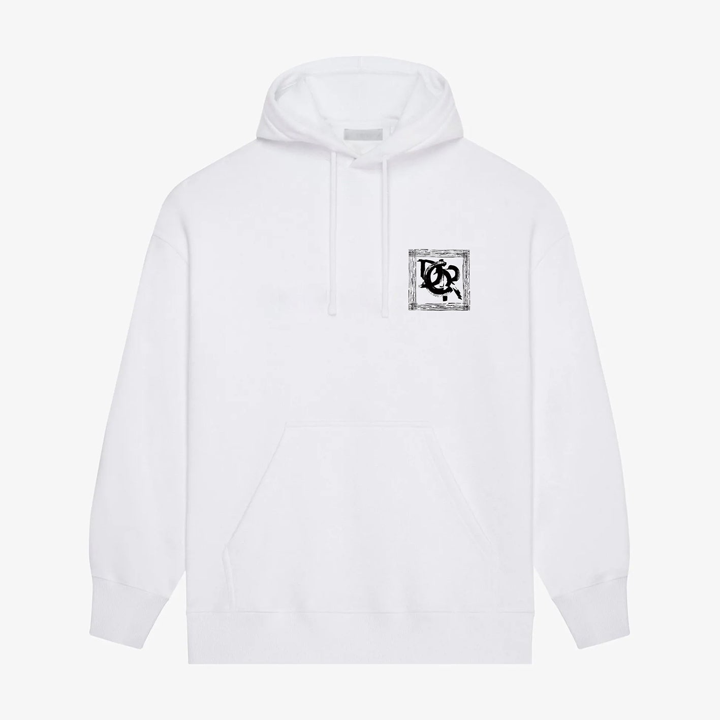 Square Blue Print Hoodie Square Blue Print Hoodie
