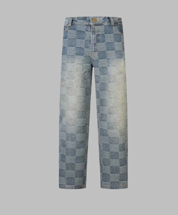 1014 High quality jacquard heavy wash denim pant 1014 High quality jacquard heavy wash denim pant