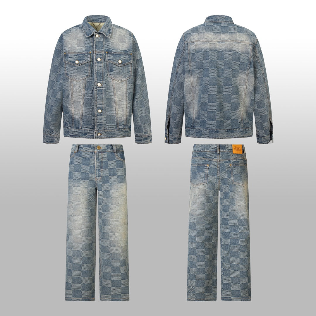 1014 High quality jacquard heavy wash denim pant 1014 High quality jacquard heavy wash denim pant
