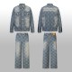 1014 High quality jacquard heavy wash denim pant 1014 High quality jacquard heavy wash denim pant