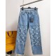 New trend printed jeans New trend printed jeans
