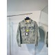 1105 New limited edition checkerboard patchwork washed blue denim jacket jeans set 1105 New limited edition checkerboard patchwork washed blue denim jacket jeans set