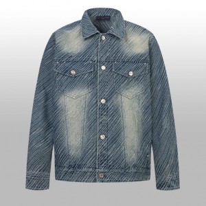 1014 High quality jacquard heavy wash jacket