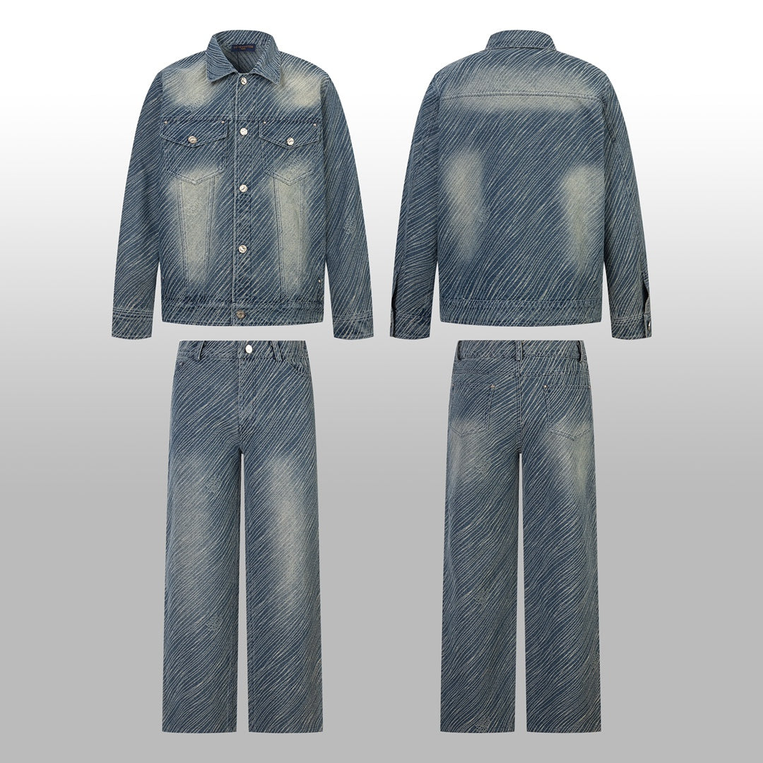 1014 High quality jacquard heavy wash jacket 1014 High quality jacquard heavy wash jacket