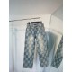 1105 New limited edition checkerboard patchwork washed blue denim jacket jeans set 1105 New limited edition checkerboard patchwork washed blue denim jacket jeans set