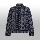 1014 High quality image full print two-tone denim jacket 1014 High quality image full print two-tone denim jacket