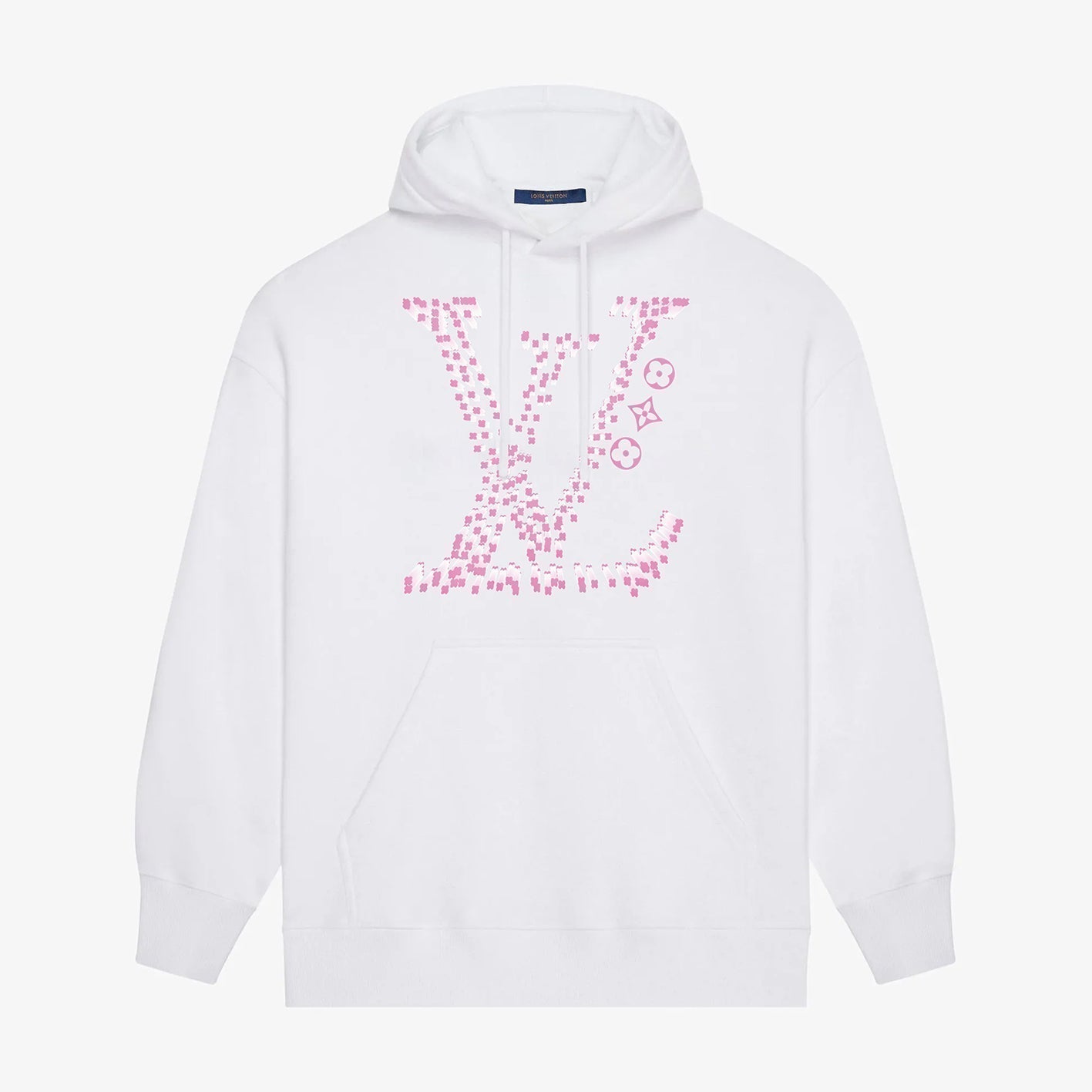 Pink Classic Letter Print Hoodie Pink Classic Letter Print Hoodie