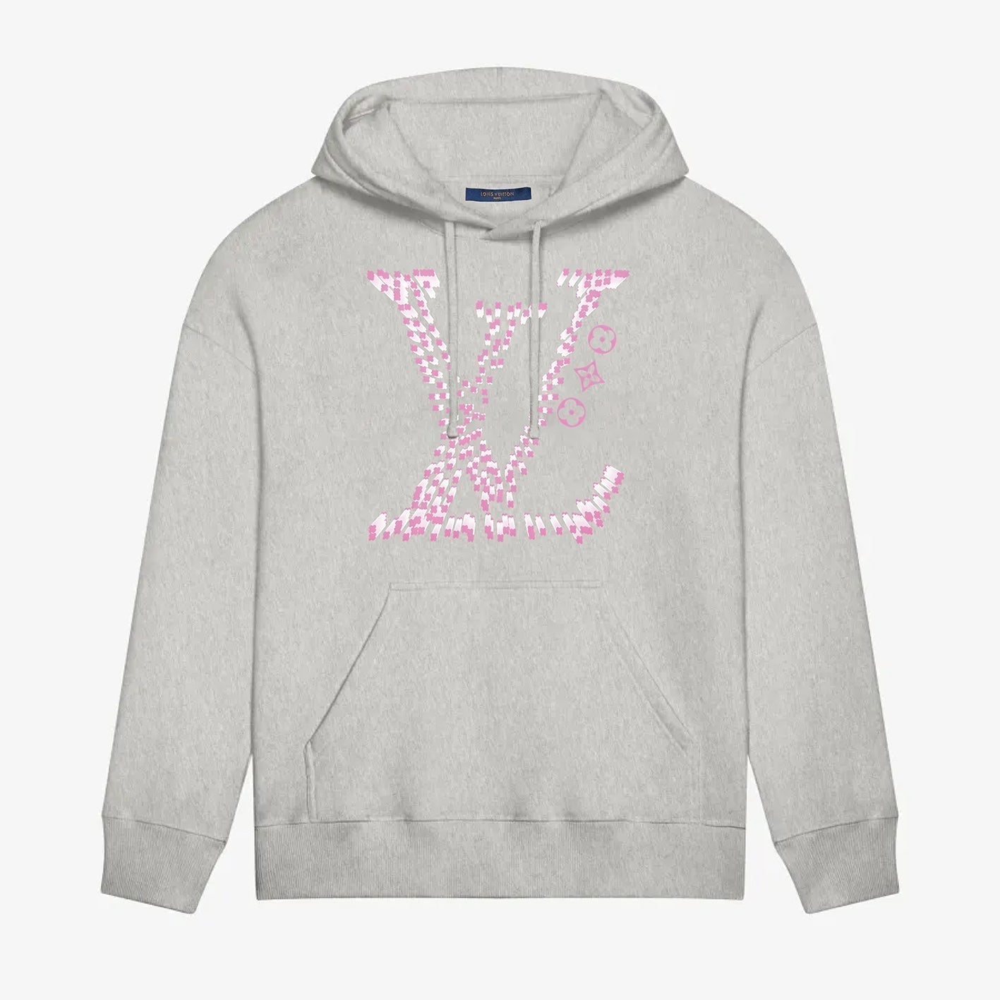Pink Classic Letter Print Hoodie Pink Classic Letter Print Hoodie