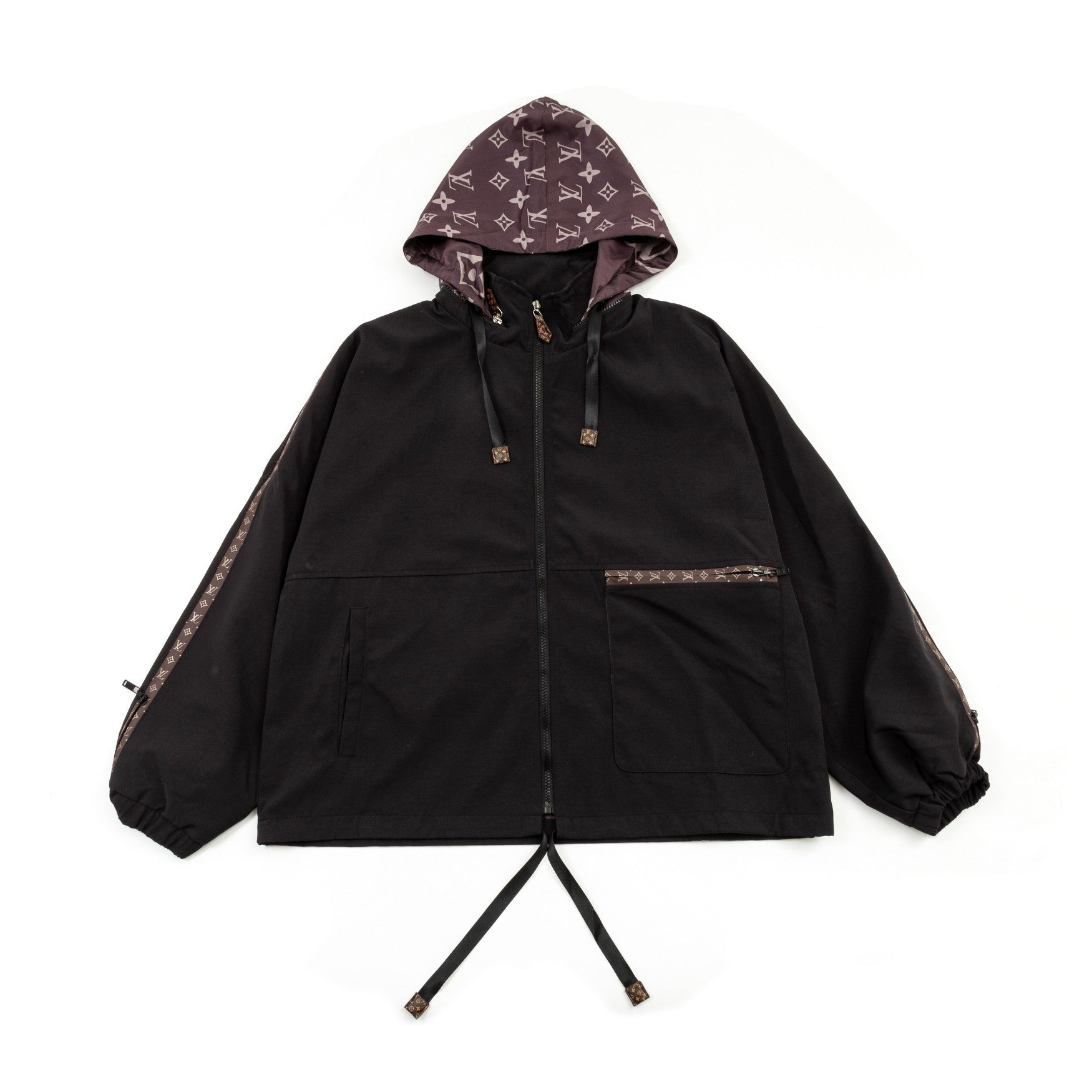 1021 New high quality patchwork trench zipper coat 1021 New high quality patchwork trench zipper coat