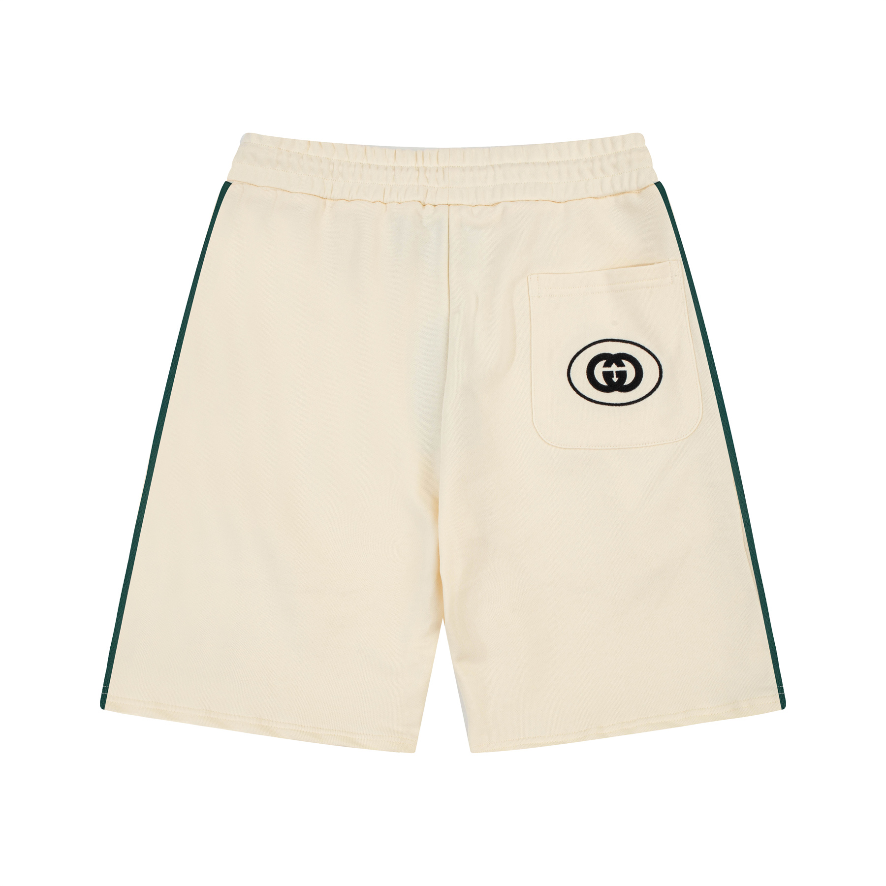 Classic red and green webbing spliced shorts Classic red and green webbing spliced shorts