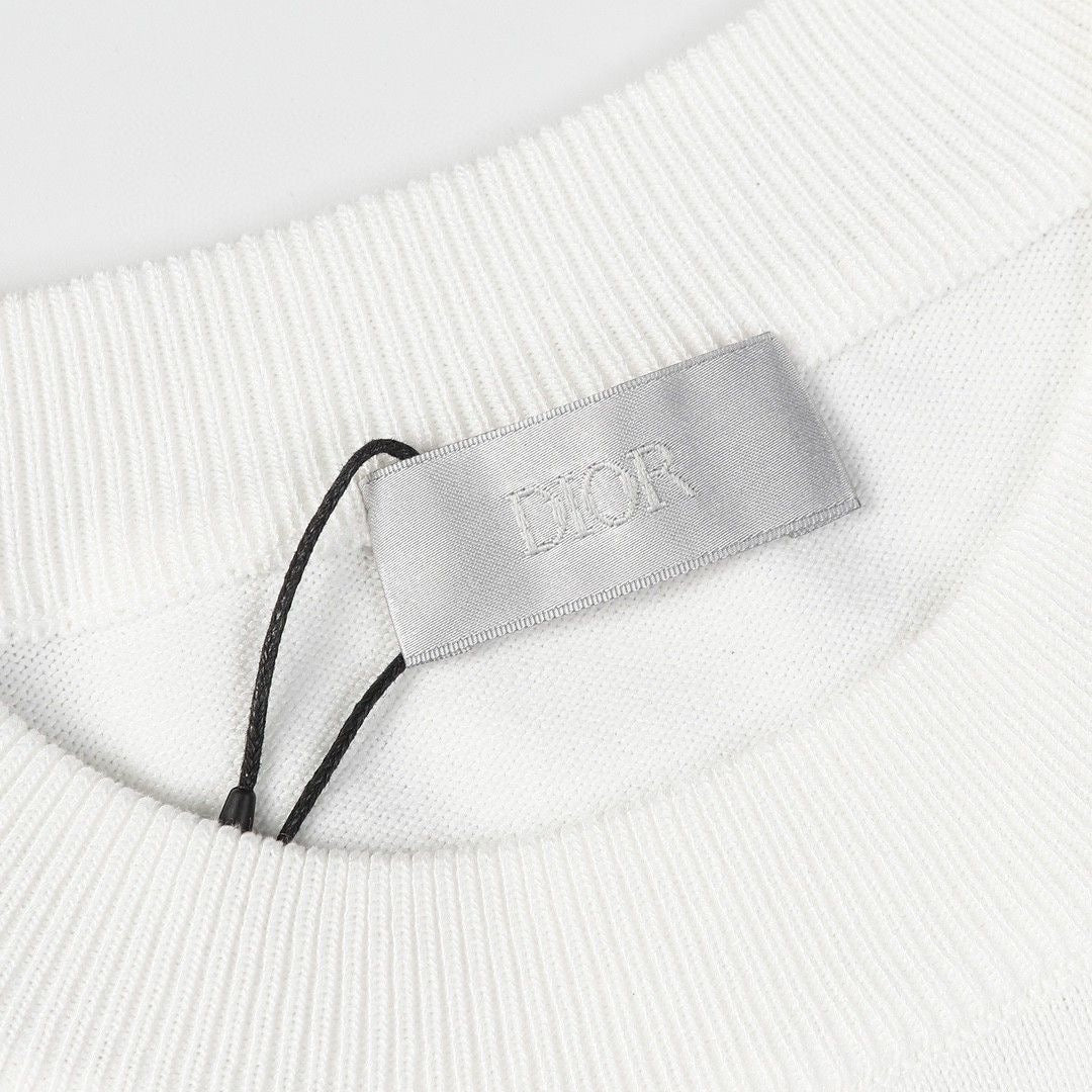 0528 Jacquard classic letter woolen short-sleeved T-shirt 0528 Jacquard classic letter woolen short-sleeved T-shirt