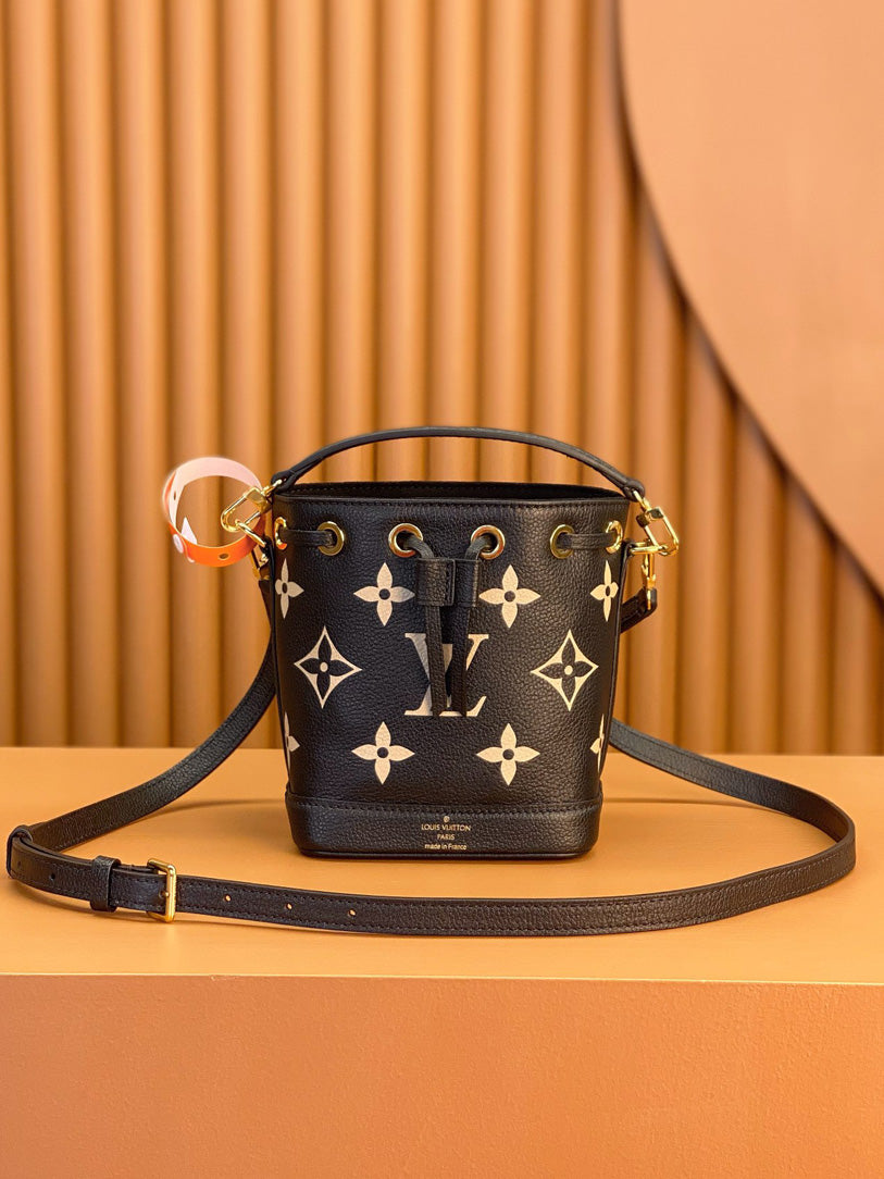 0528 Nano Noé Bicolour Monogram Empreinte Leather 0528 Nano Noé Bicolour Monogram Empreinte Leather