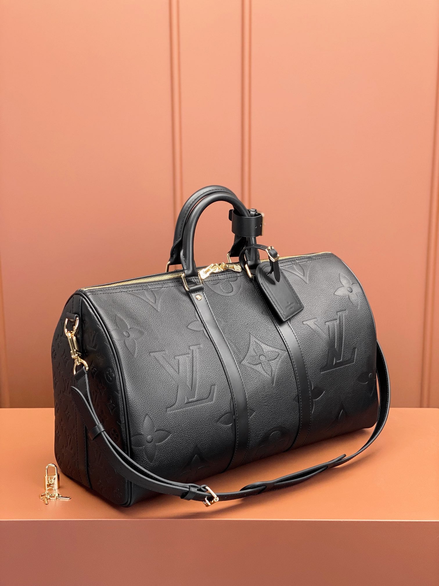 0528 Keepall Bandoulière 45 Monogram Empreinte Leather 0528 Keepall Bandoulière 45 Monogram Empreinte Leather