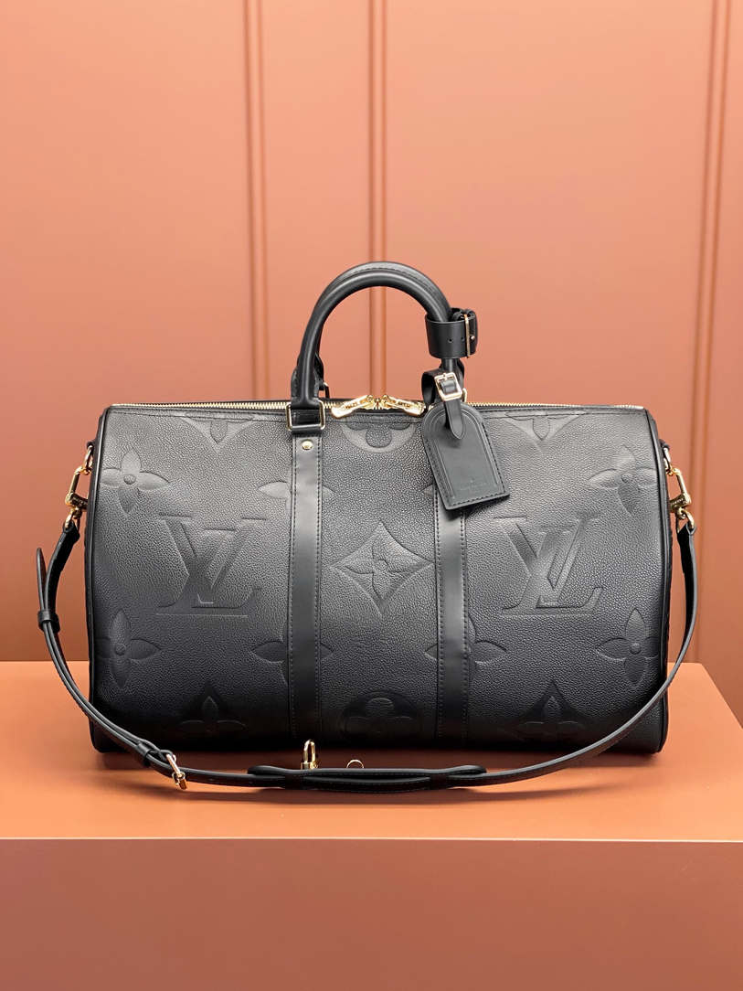 0528 Keepall Bandoulière 45 Monogram Empreinte Leather 0528 Keepall Bandoulière 45 Monogram Empreinte Leather