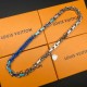 0528 Blue and silver patchwork pumpkin necklace 0528 Blue and silver patchwork pumpkin necklace