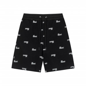 Logo knitted printed shorts