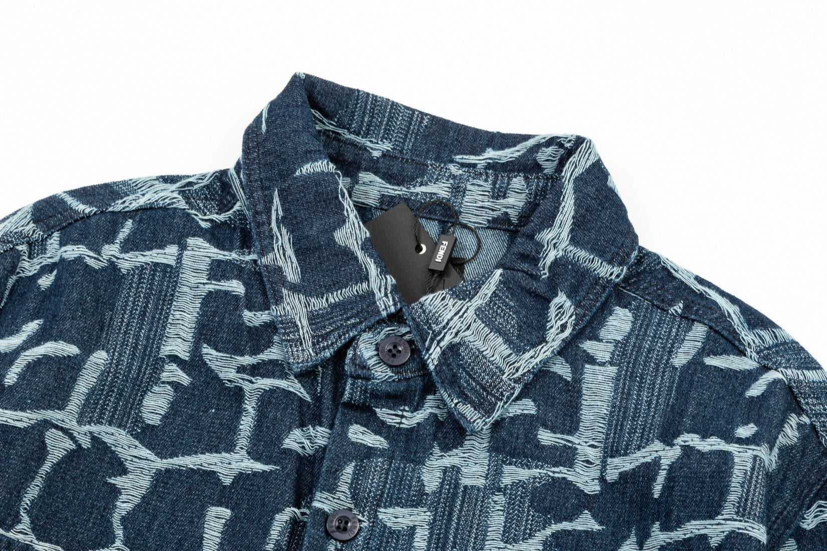 Tassel jacquard denim shirt Tassel jacquard denim shirt