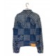 Design plaid denim jacket Design plaid denim jacket