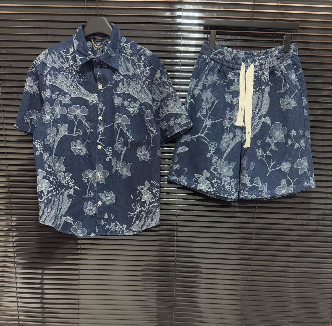 Vintage Printed Denim Set Vintage Printed Denim Set