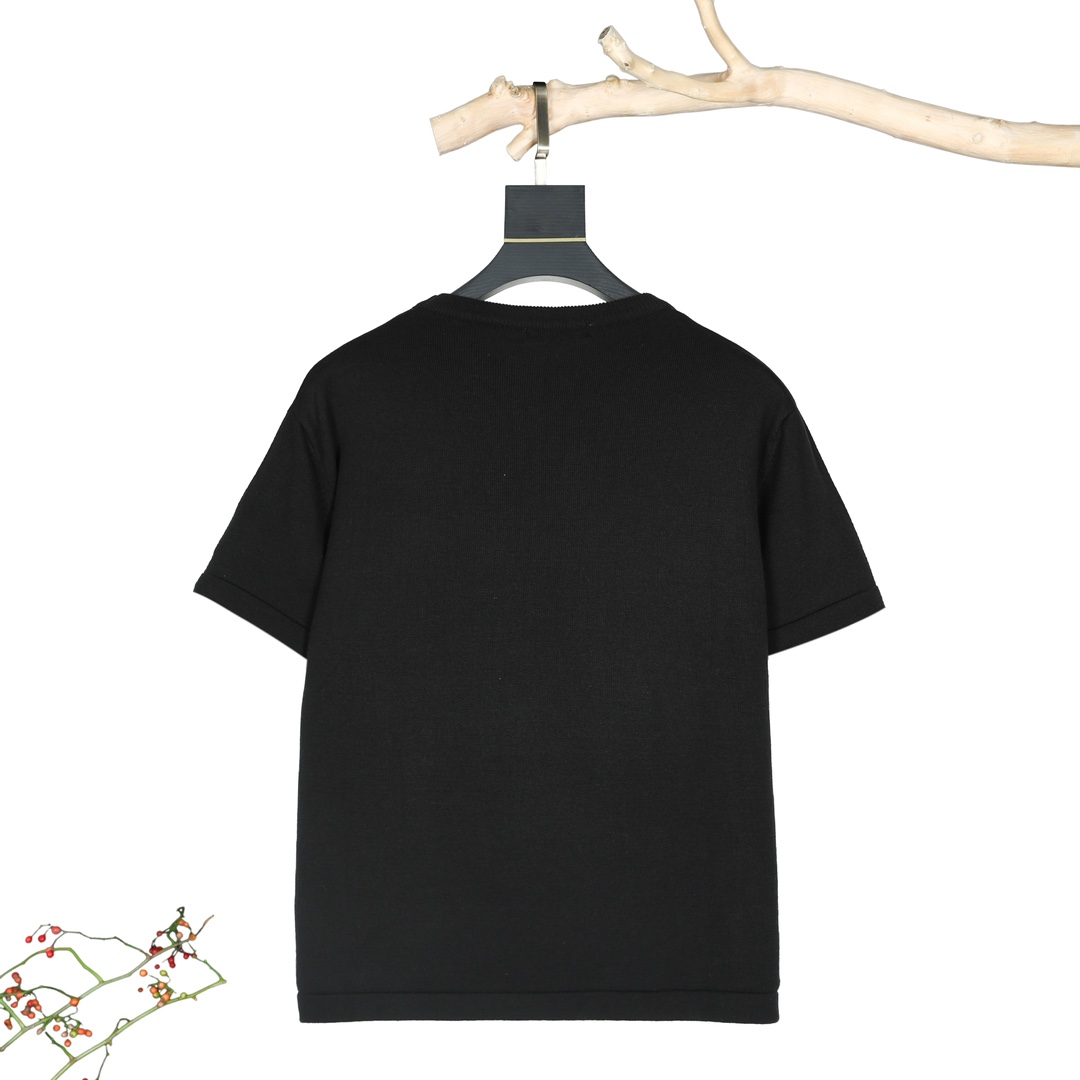 Classic jacquard knit lapel polo Classic jacquard knit lapel polo