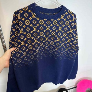 New autumn and winter color matching sweater