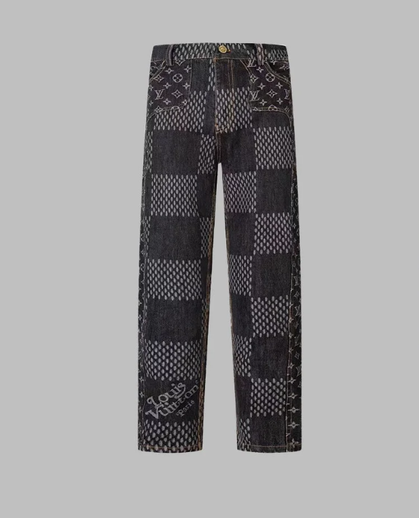1014 High quality jacquard heavy wash denim pant 1014 High quality jacquard heavy wash denim pant